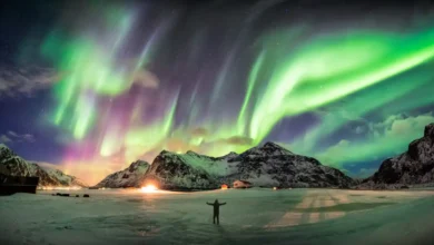The Aurora Borealis In Norway